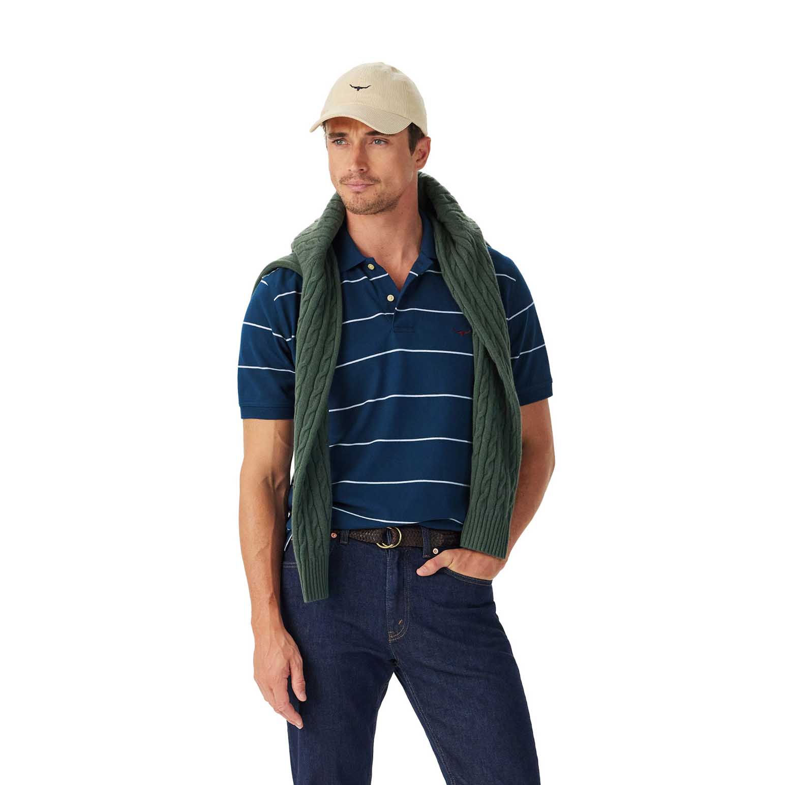 R.M. Williams Albany Stripe Polo